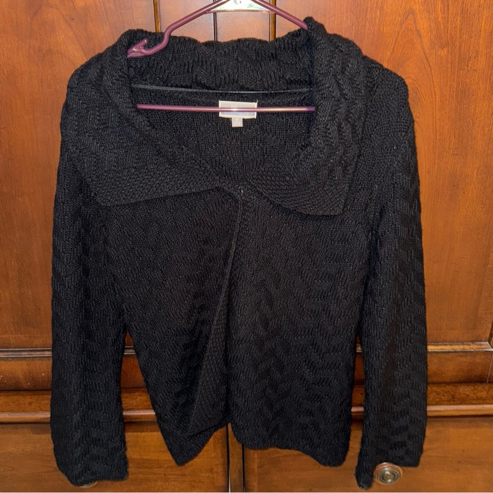 JM Collection Black Women's Cardigan